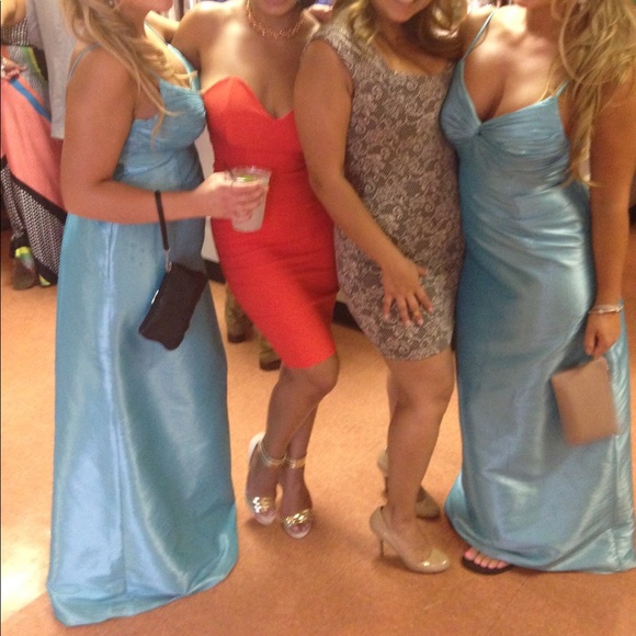 Tiffany Blue Bridesmaid Gown - Picture 1 of 1